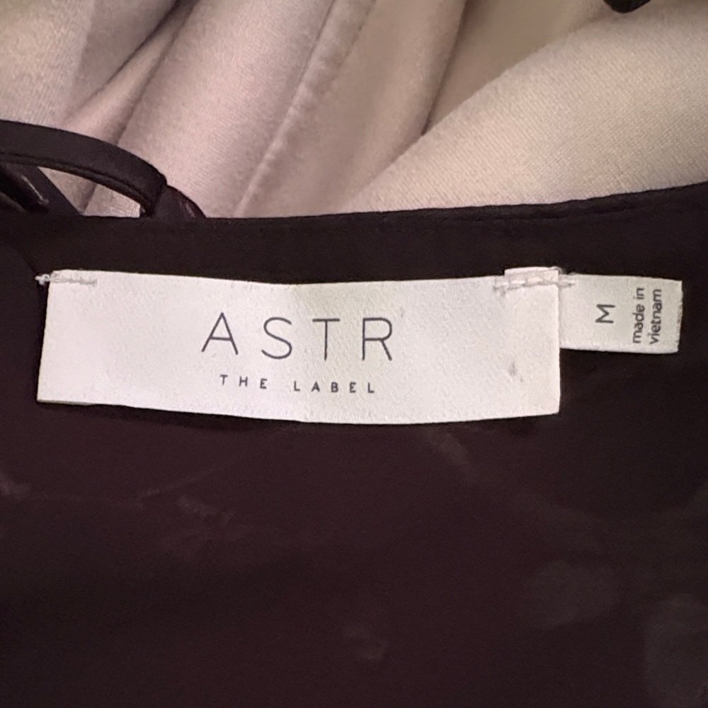 Astr Black and Pink Floral Midi Dress - Picture 4 of 5
